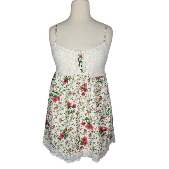 Victoria's Secret Cottagecore Floral Slip Dress Chemise Babydoll Small Lace Pink - Picture 3 of 15